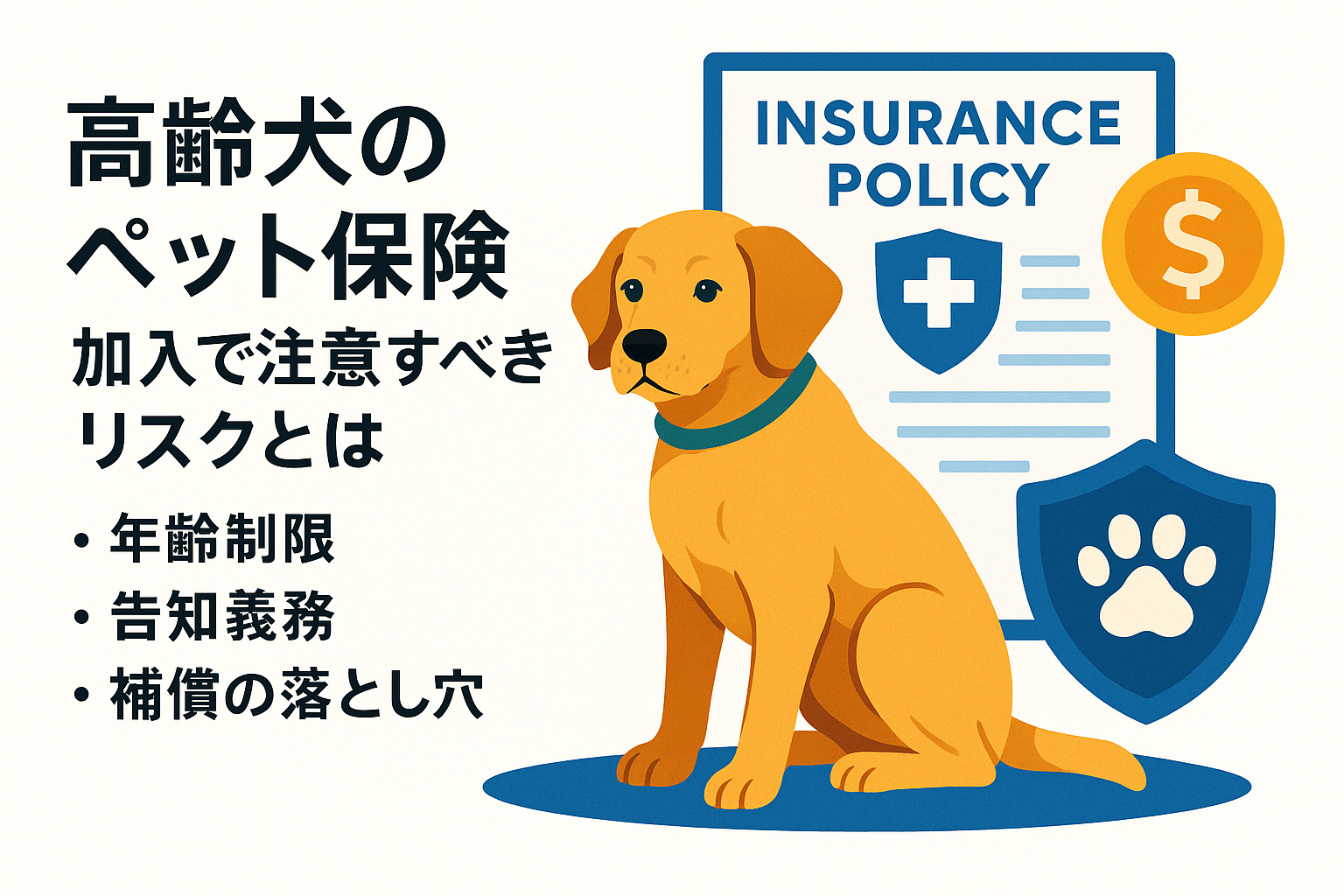 高齢犬のペット保険加入で注意すべきリスクとは：年齢制限・告知義務・補償の落とし穴まで徹底解説