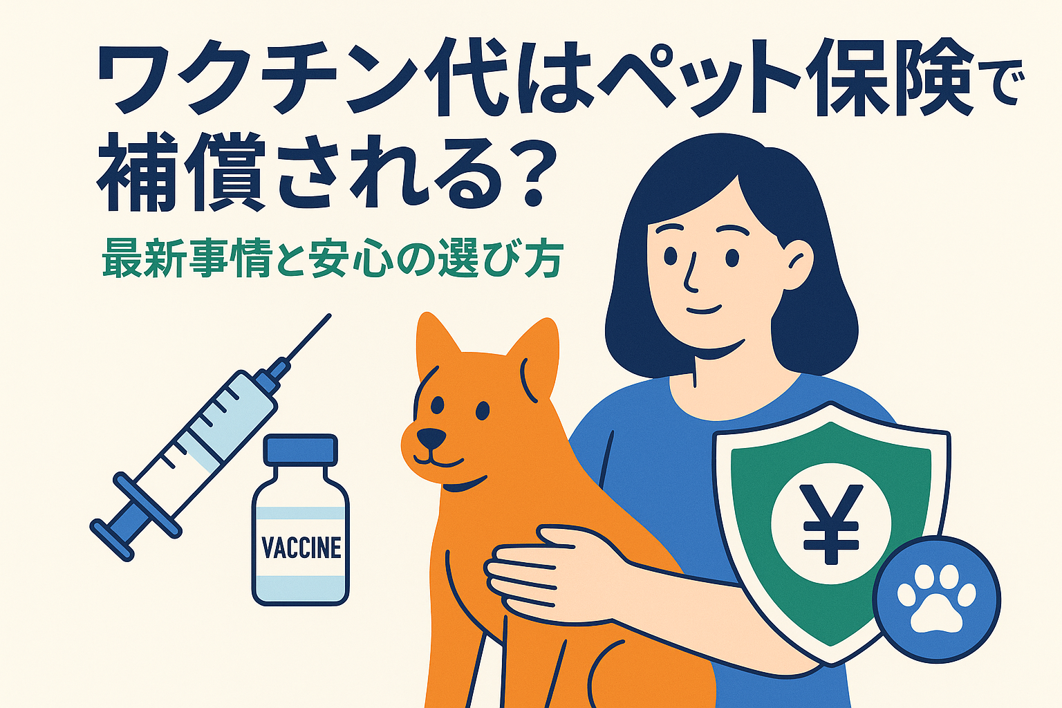 ワクチン代はペット保険で補償される？最新事情と安心の選び方